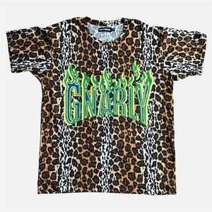 House of Holland Leopard Print Gnarly Oversized Graphic T Shirt Cotton 8